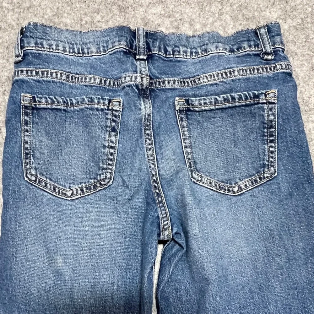 The Childrens Place Boys 90s Straight Leg Distressed Blue Jeans Size 12